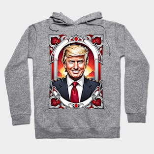 Donald Trump 2024 MAGA retro vintage floral design Hoodie